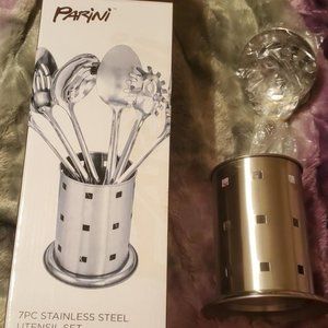 PARINI UTENSIL AND CANISTER SET  NEW